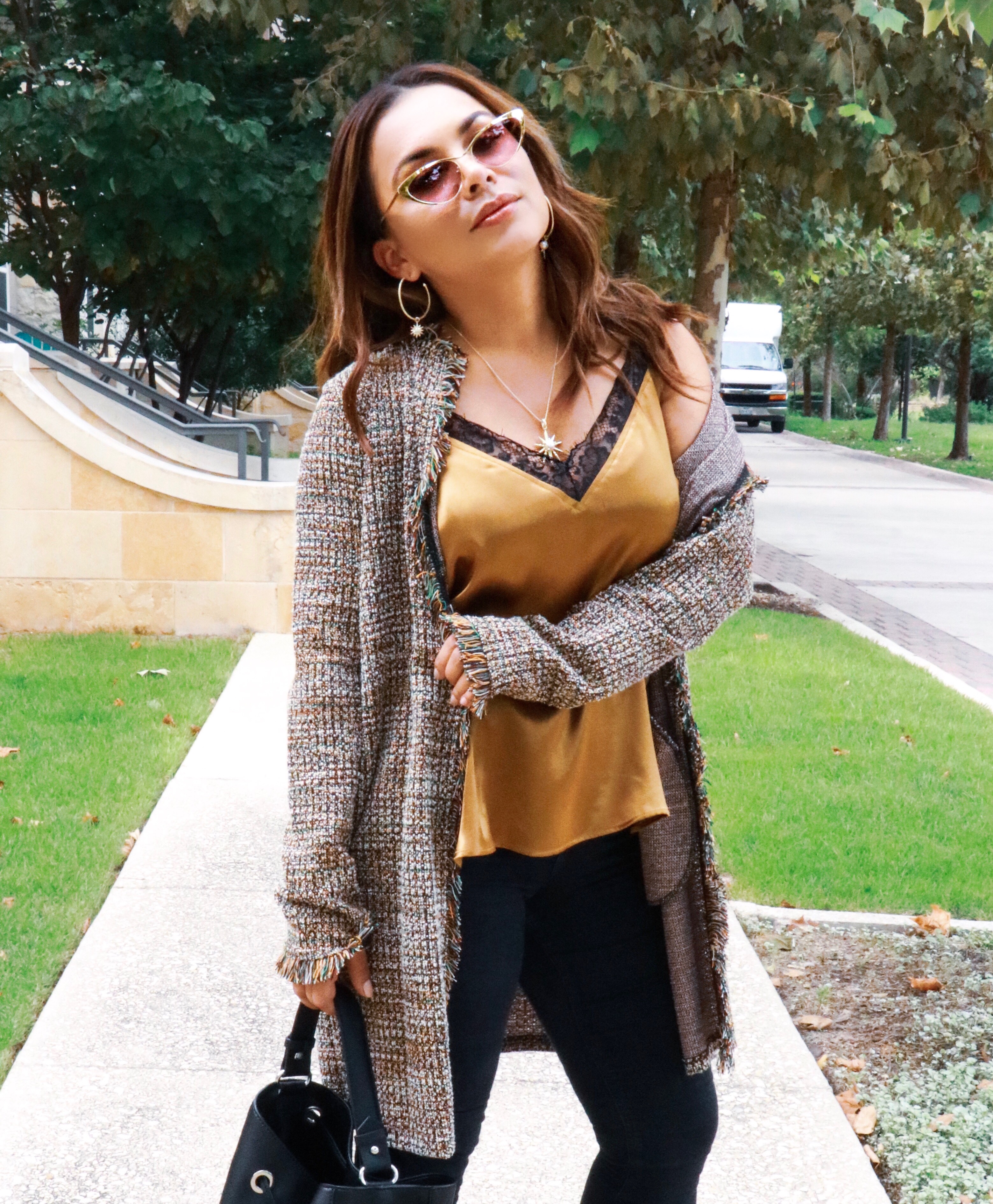 zara fall tweed coats lizostyle