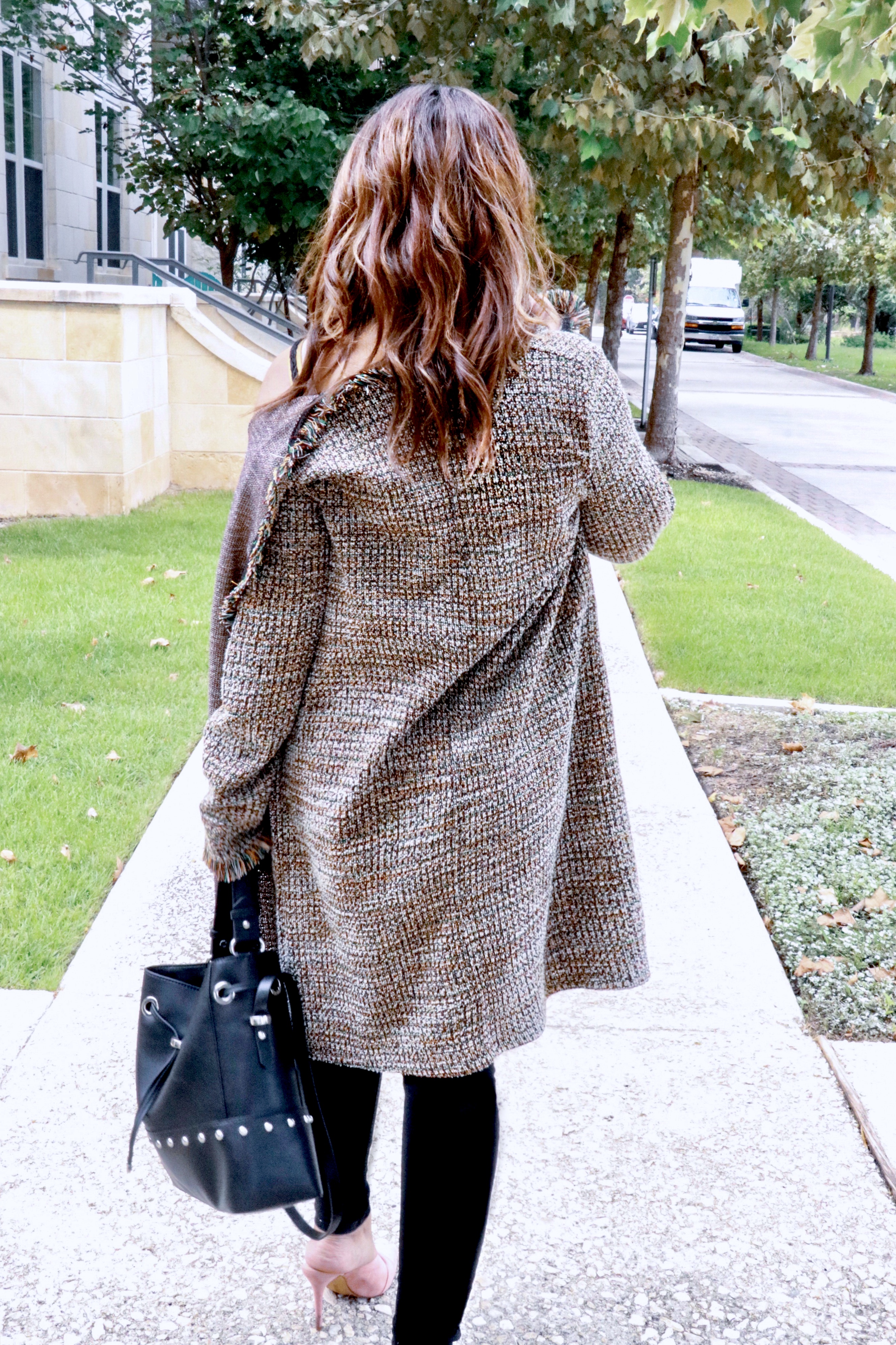 zara fall tweed coats lizostyle